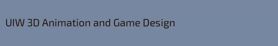 UIW 3D Animation and Game Design